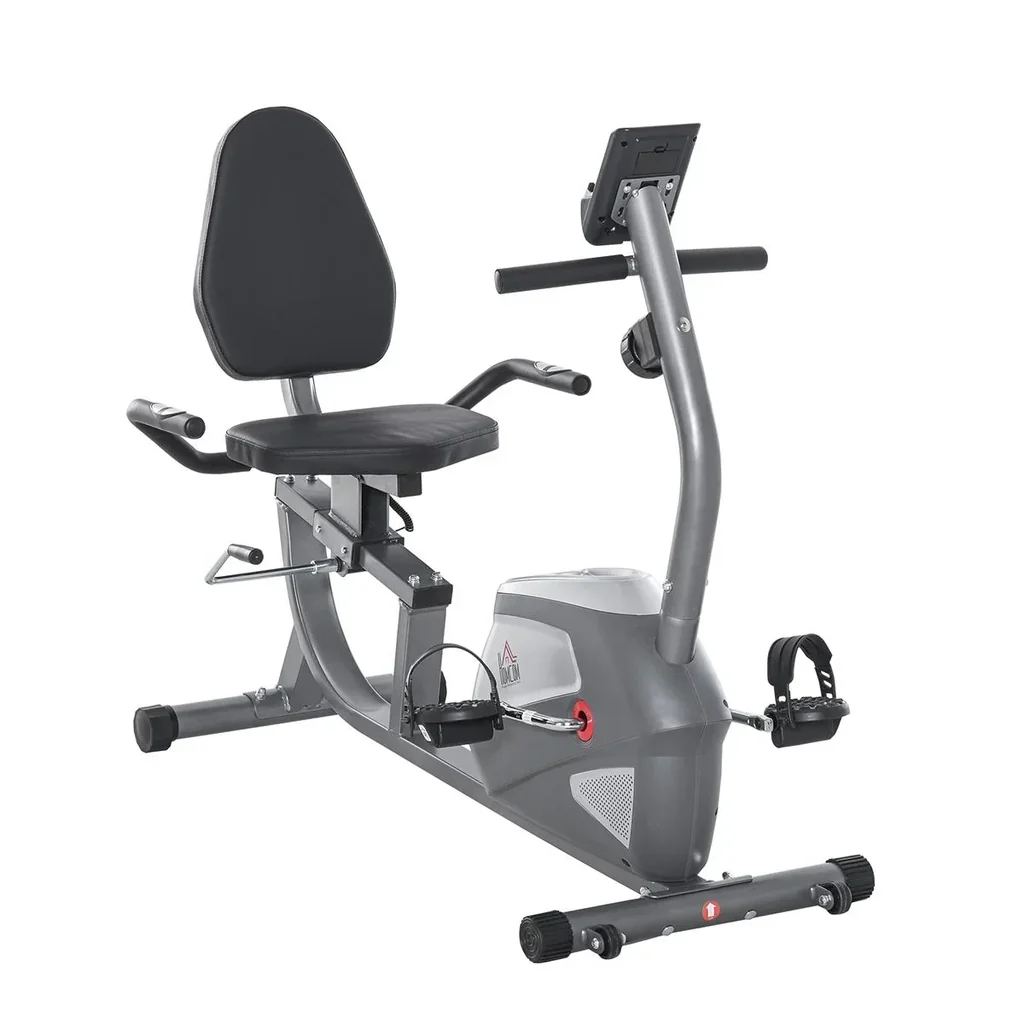 Liegeergometer mit LCD-Anzeige 8 stufig einstellbarem Magnetwiderstand Liegeheimtrainer Nutzergewicht bis 110 kg für zu