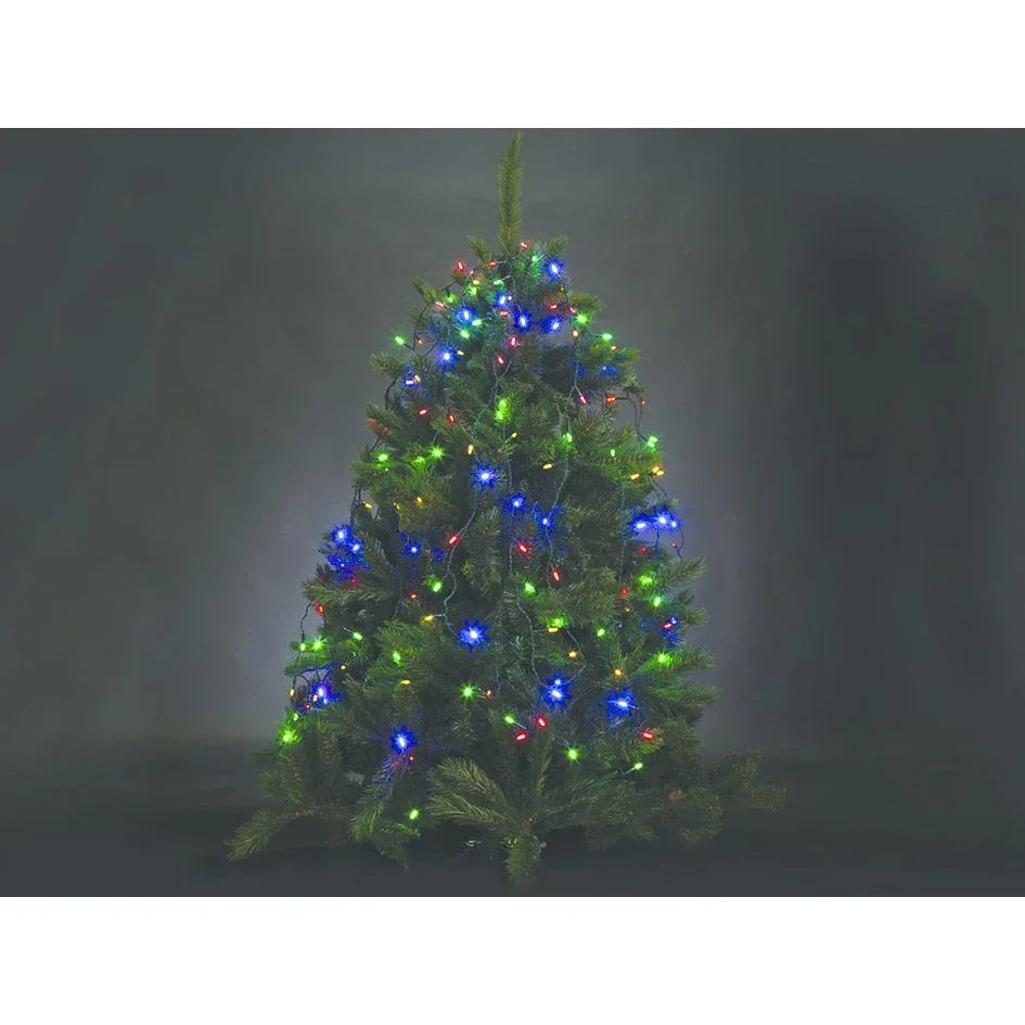 Vellight Weihnachtsbeleuchtung - für Weihnachtsbäume bis zu 240 cm - 330 LEDs - Mehrfarbig - Innen & Außen