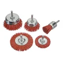 DIY-Bürsten Set, 5-teilig, abrasiver Besatz