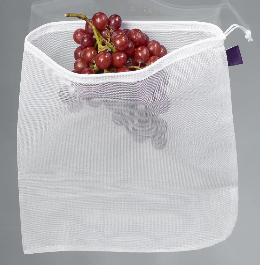 Obst- und Gemüse-Netze, mit Aufbewahrungsbeutel, 6-teilig