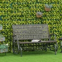 Polyrattan-Schaukelsofa mit extra breitem Sitz, 70L x 120B x 84H cm, braun