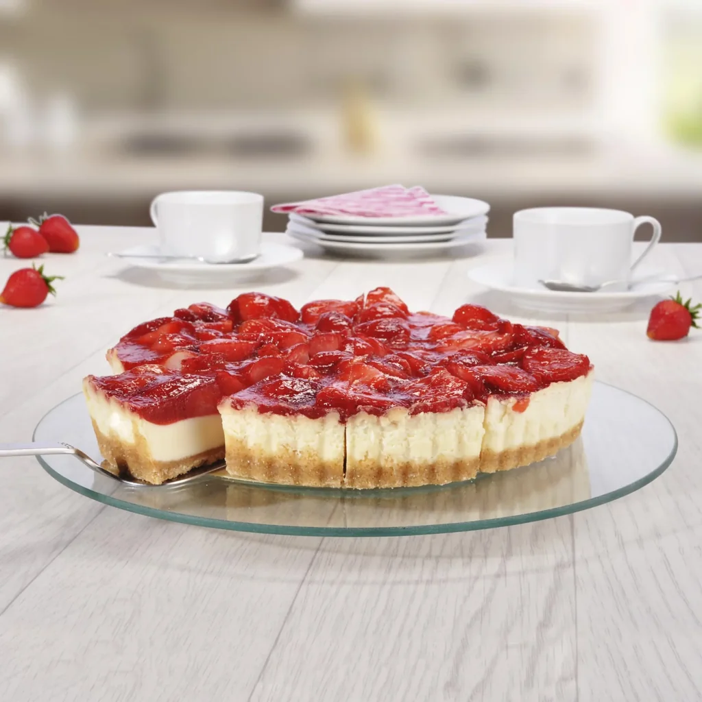 Drehbare Servierplatte Glas Ø 30 cm