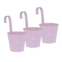 Übertopf aus Metall in Pink 3er Set