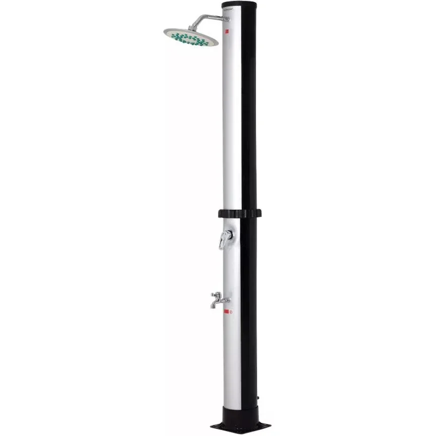 Gartendusche auf Solarenergie - bis zu 60° Erwärmung - 35L- Einfach und UV-beständig