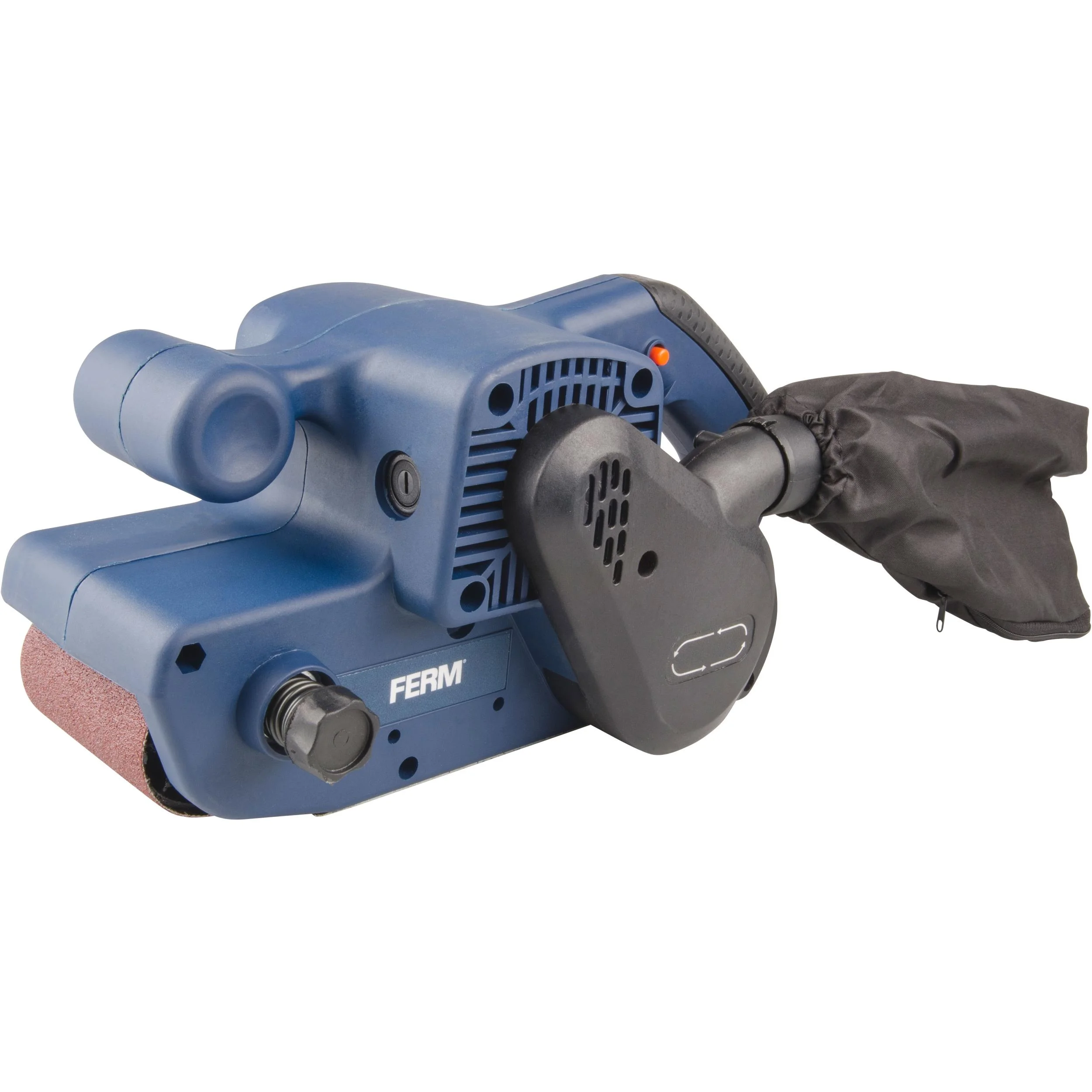 BSM1024 Bandschleifer 950W - Variable Bandgeschwindigkeit - Schnellwechelsystem - Inkl. Schleifband (P80) und Staubfangs