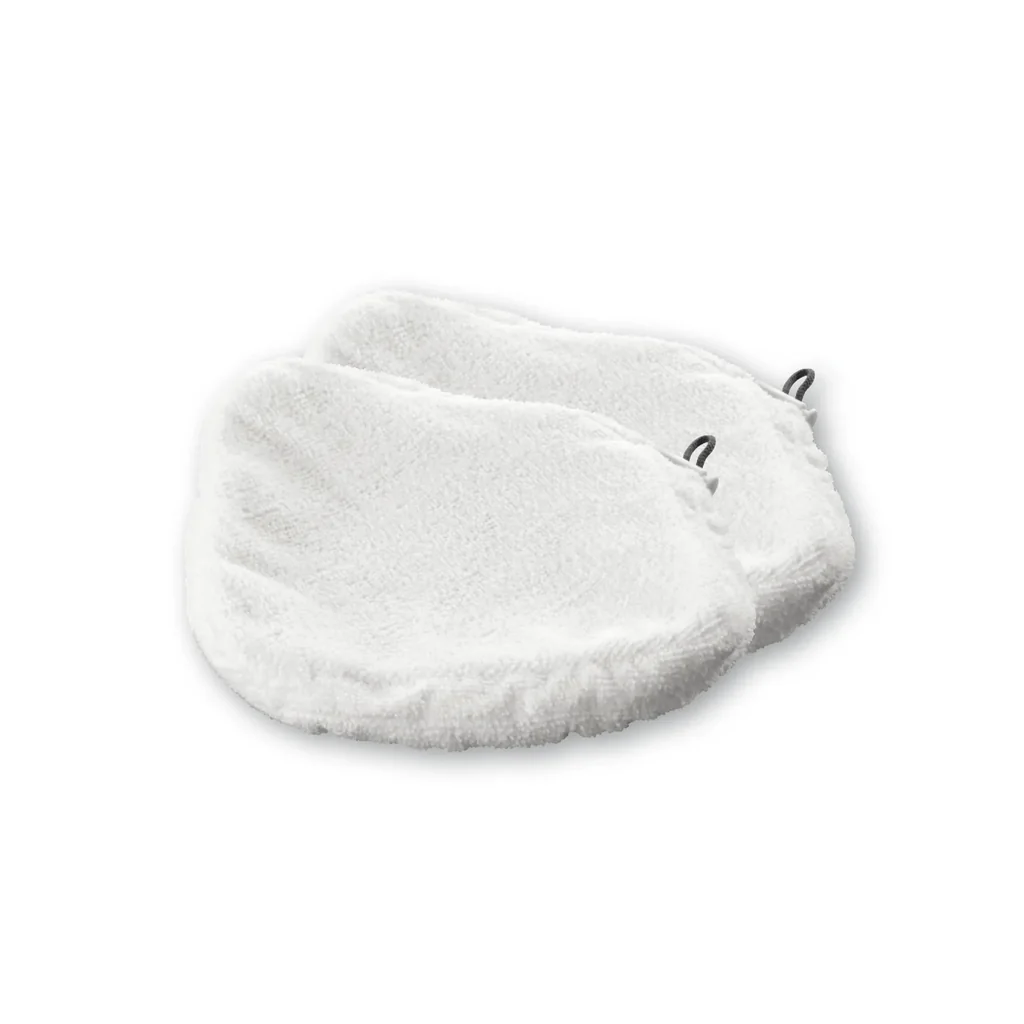 Bodentuch, 2er-Set, weiß für Clean Maxx Dampfbesen, 1000 W