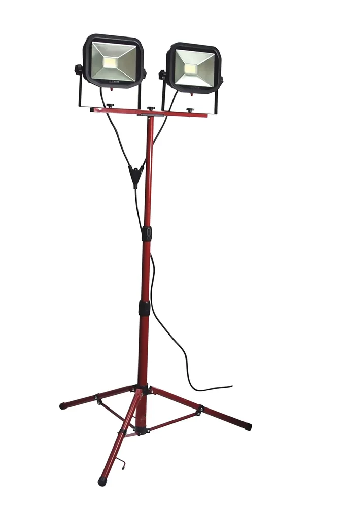 Stativstrahler 2 x 3000 Lumen 5000 K 3 m Kabel Y - Verbindung