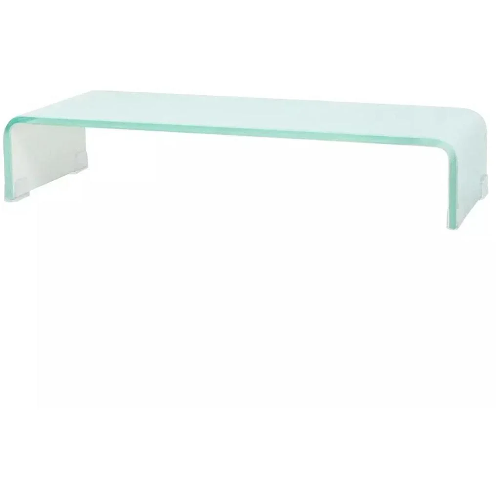 TV-Schrank/Monitorständer weiß 60x25x11 cm Glas