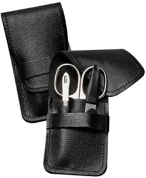 Manikür-Etui, Echtleder, 3-teilig