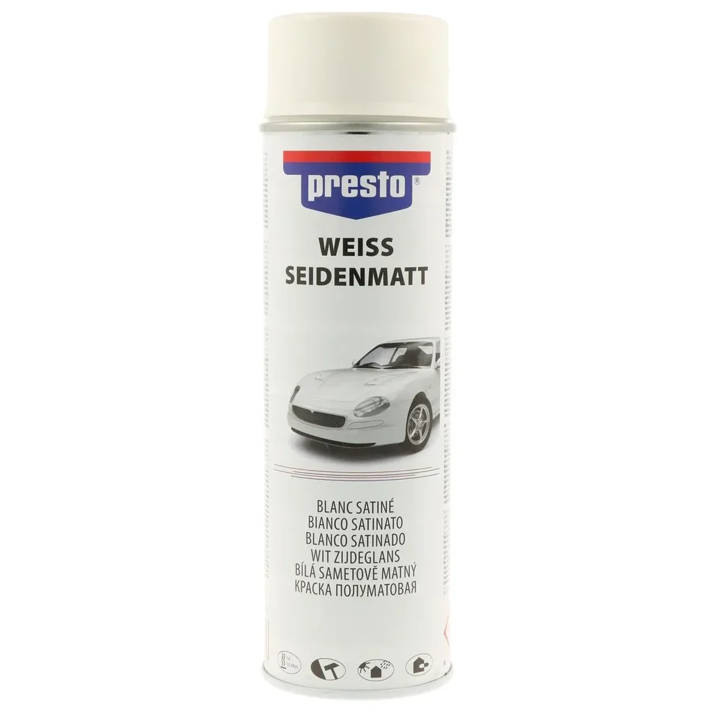 Rallye Spraydose, Seidenmatt, 500 ml, Farbe Weiß