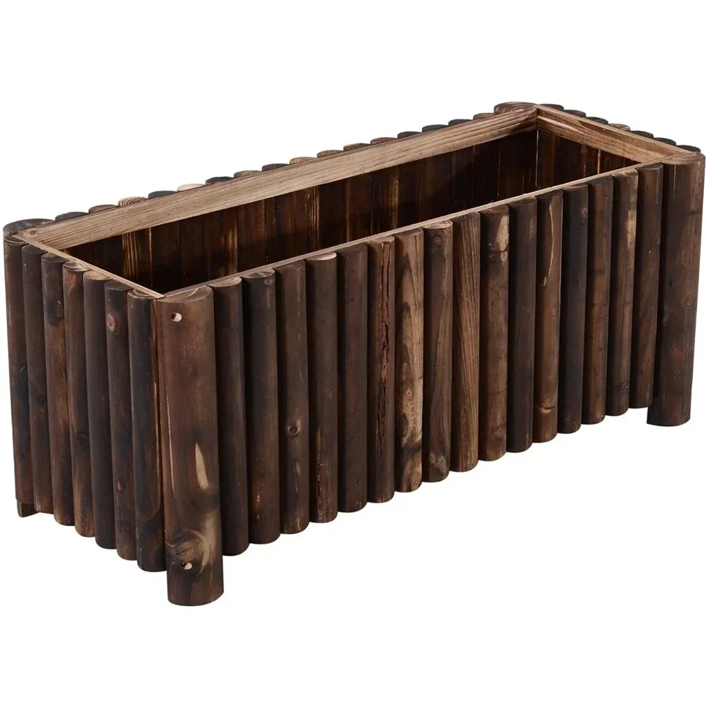 Hochbeet L100 x W40 x H40cm Pflanzkasten Gemüsebeet Holz