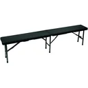 klappbank - in rattan-optik - 180 x 25 x 43 cm