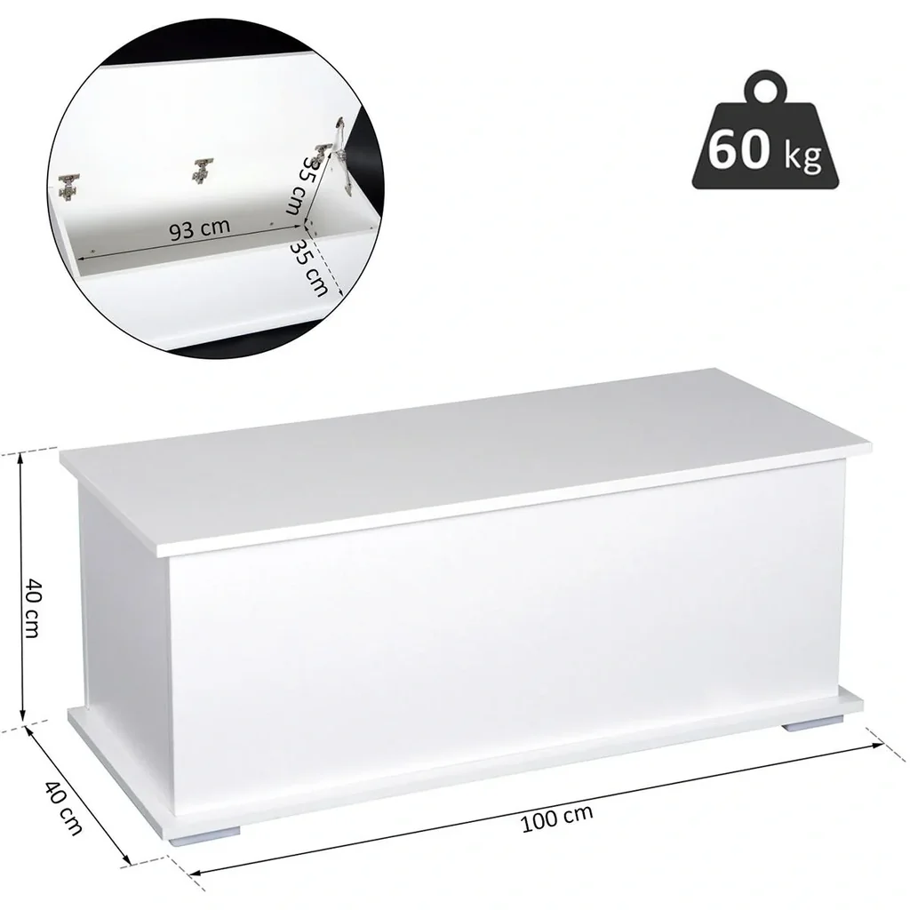 Holzkiste mit klappbarem Deckel