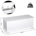 Holzkiste mit klappbarem Deckel