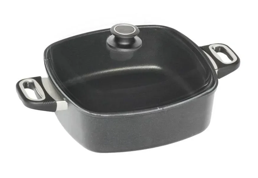 Viereck-Schmorpfanne mit Deckel, 28 x 28 x 7 cm, 4 Liter