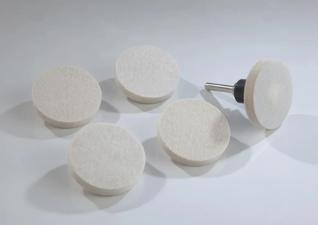 Filz-Polierscheiben Set 5 tlg., Durchmesser 50 mm