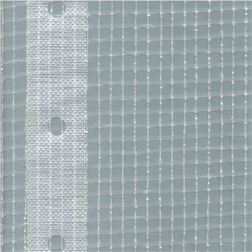 Gerüstplane, Gitterplane 1,10x20m, 200g/m², Weiss Transluzent, Reißfest, Wetterfest