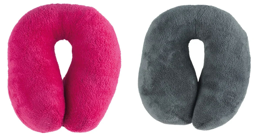 Nackenrolle/Reisekissen "Travelmaid" aus weichem Fleece - anthrazit