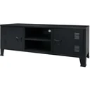 Tv-Schrank Industriestil 120x35x48 cm Metall schwarz