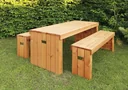 Holz-Garnitur Rotterdam honigbraun