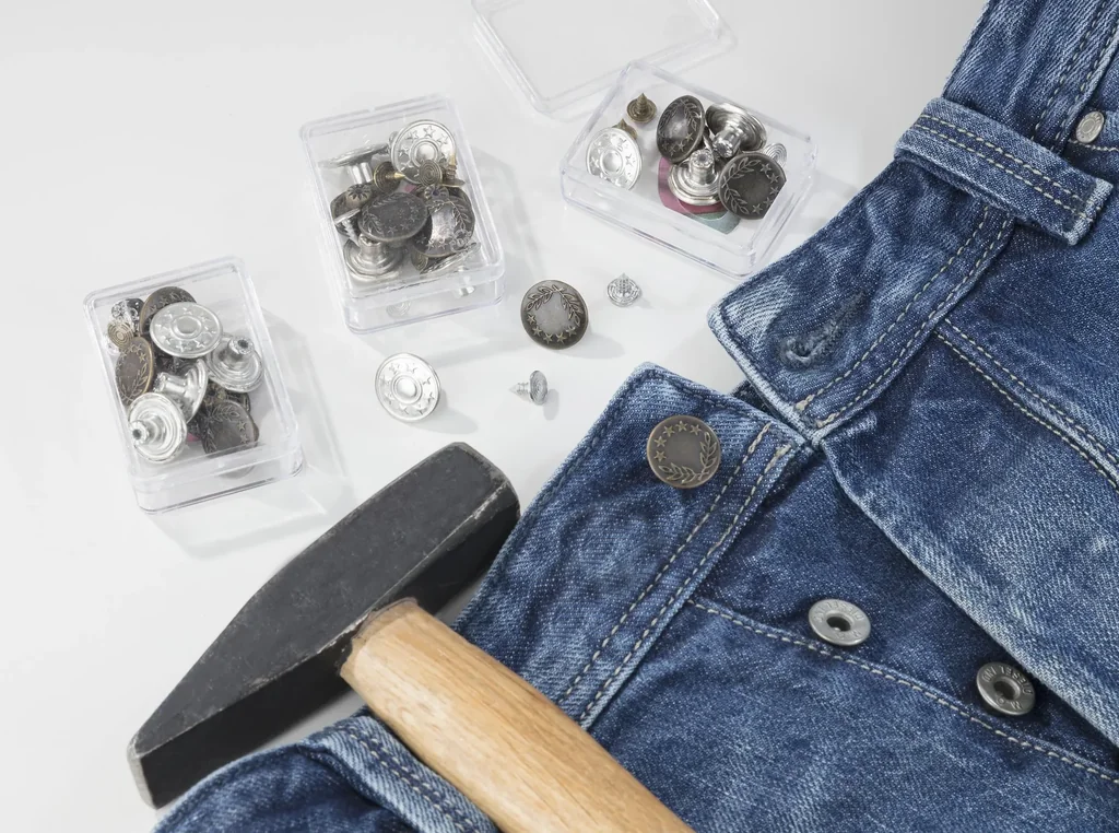Jeansknöpfe, 24 Stück