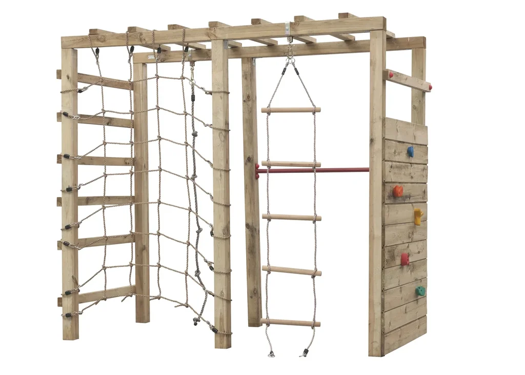 Klettergerüst Bokito Holz 220 cm x 240 cm x 120 cm
