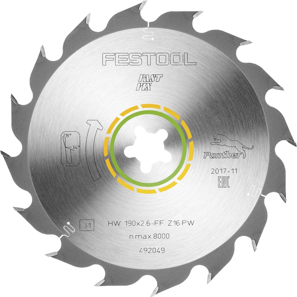 Feinzahn-Sägeblatt HW 190 x 2,4 FF W48