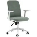 Bürostuhl mit Wippenfunktion Home-Office-Stuhl höhenverstellbarer Schreibtischstuhl ergonomisch 360°-Drehräder Schaumsto