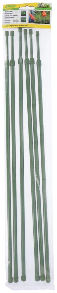 Kunststoff-Pflanzstab , teleskopierbar 50-80 cm, grün, 6 Stück
