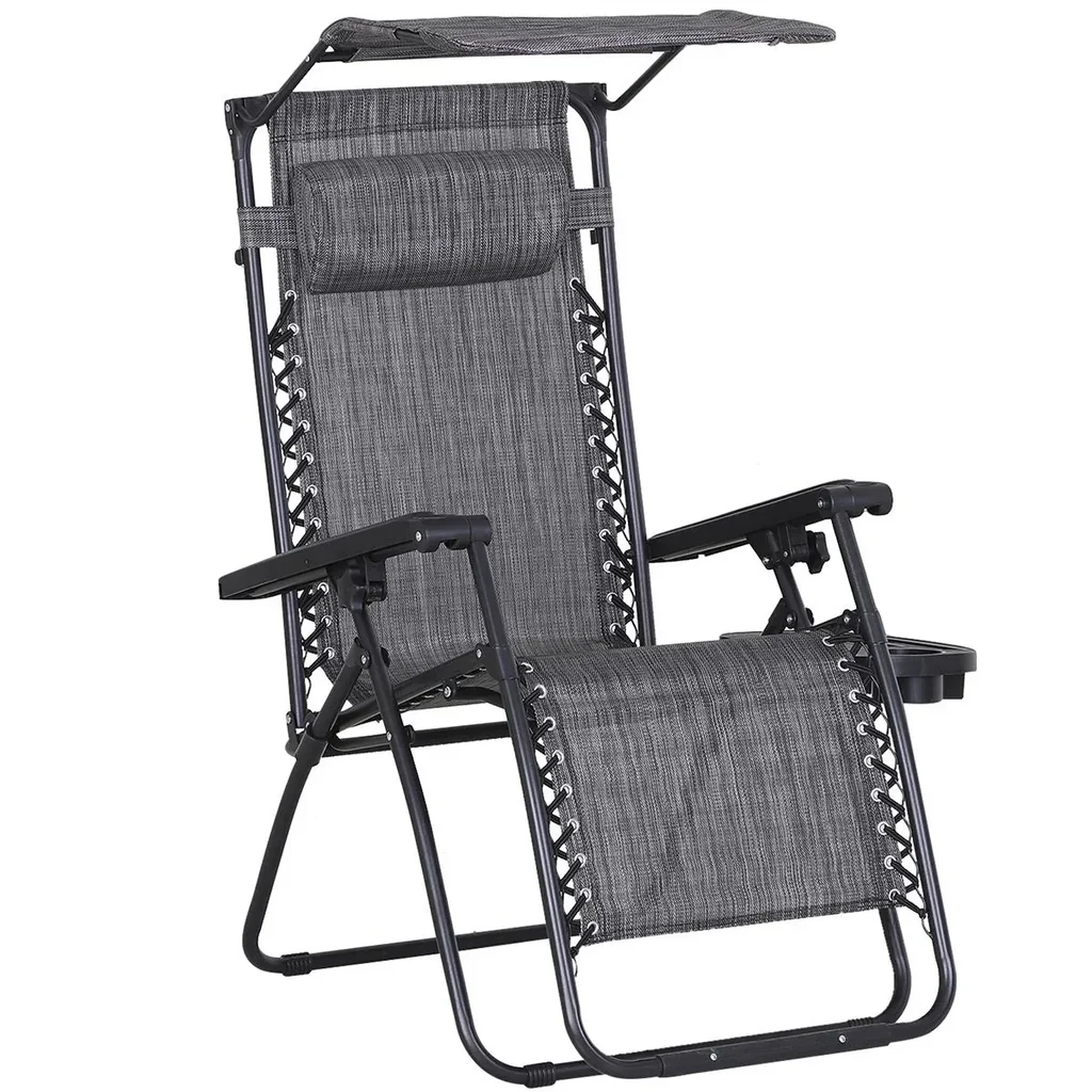 Sonnenliege mit Kopfkissen