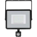 VT-50-S-Z LED-Flutlicht mit Sensor - 50 W - 4000 Lumen - 4000K - schwarz