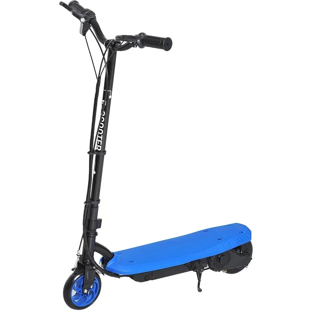 E-Scooter Tretroller Kinderroller Kinder Roller Metall Blau