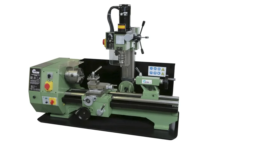 Drehmaschine mit Fräswerk M2x550 Spitzenweite 550mm 230V 550W