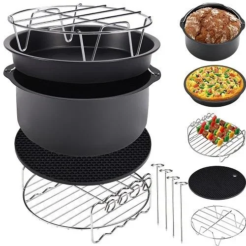 Airfryer-Zubehör - Komplettset - 9-teilig