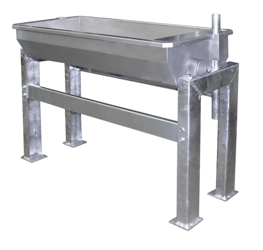 Kipptränke aus Edelstahl zur Bodenmontage, 1 m bis 30 Liter