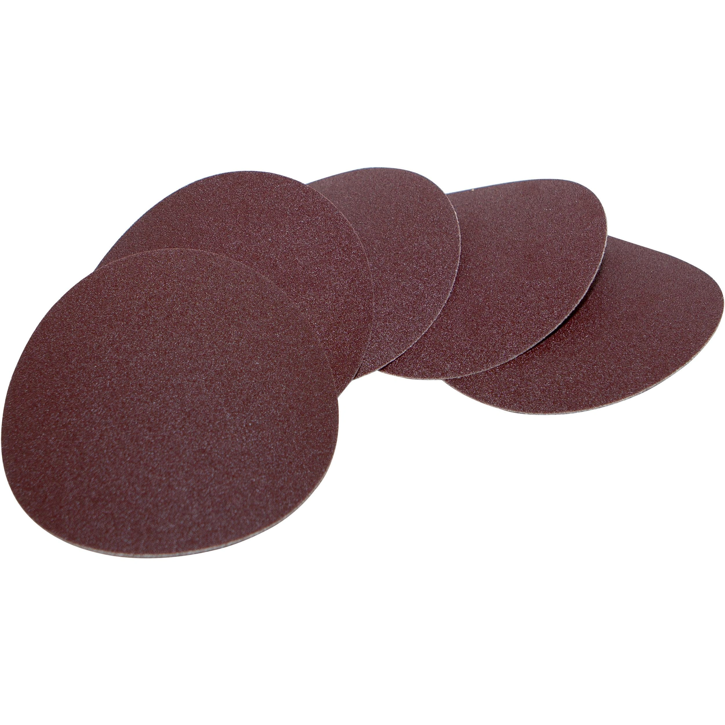Schleifpapier Klettverschluss K80, O125mm, 5 Stück