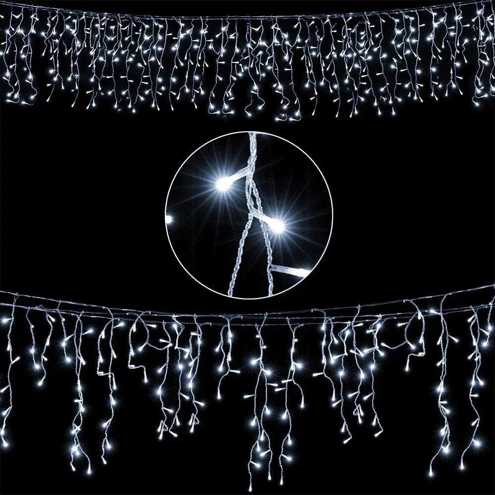 Eiszapfenbeleuchtung - 10M 400 LED's - kaltweiß