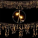 Eiszapfenbeleuchtung 15m mit 400 LEDs - warmweiß