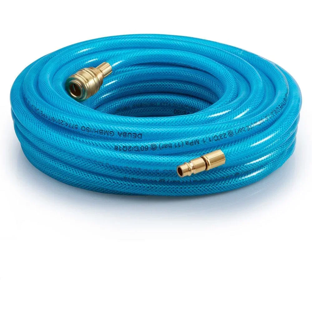 Pressluftschlauch mit Schnellkupplung und Stecker, 10 m