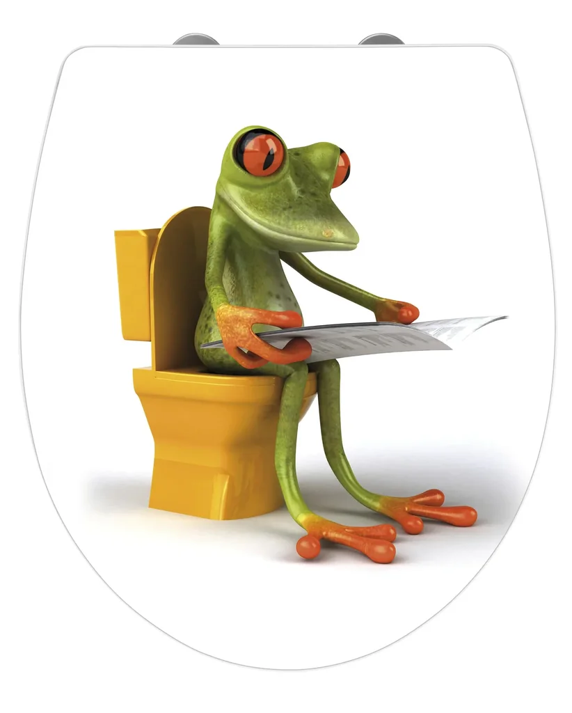 WC Sitz "Frog News", Duroplast Acryl