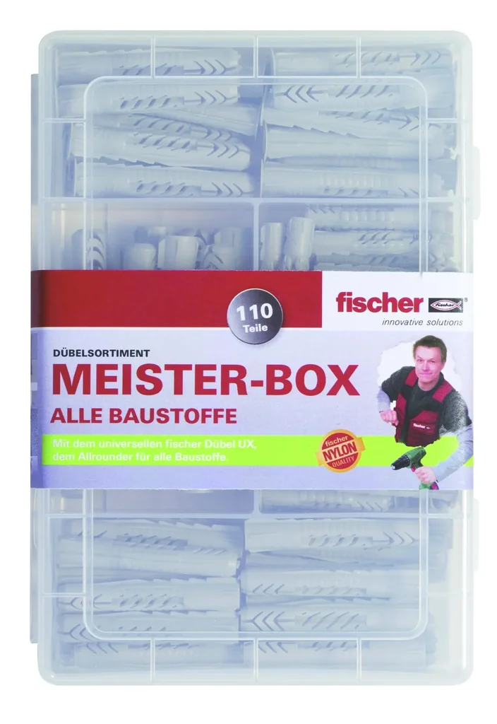 Universaldübel UX Meister Box, mit und ohne Rand, 110 tlg.