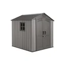 Garten-/ Gerätehaus, Geräteschuppen „Stella“, Kunststoff, Anthrazit, 214 x 215 x 228 cm