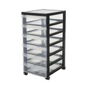 Rollcontainer DC-361 mit 6 flachen Schubladen