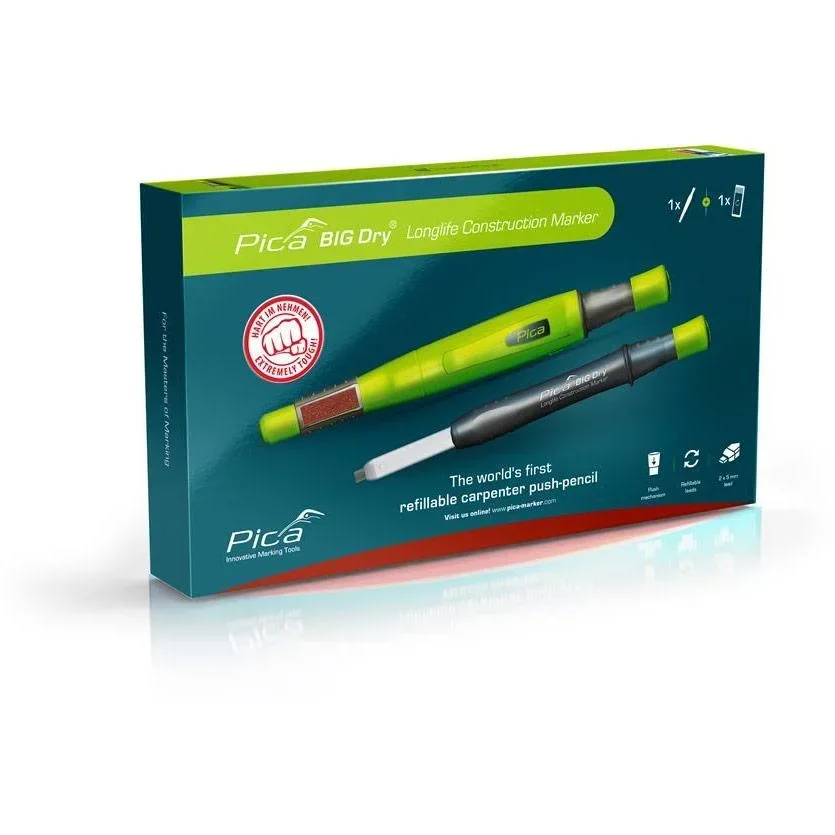 Big Dry Komplett-Set - Markierstift + Nachfüllset 12-teilig