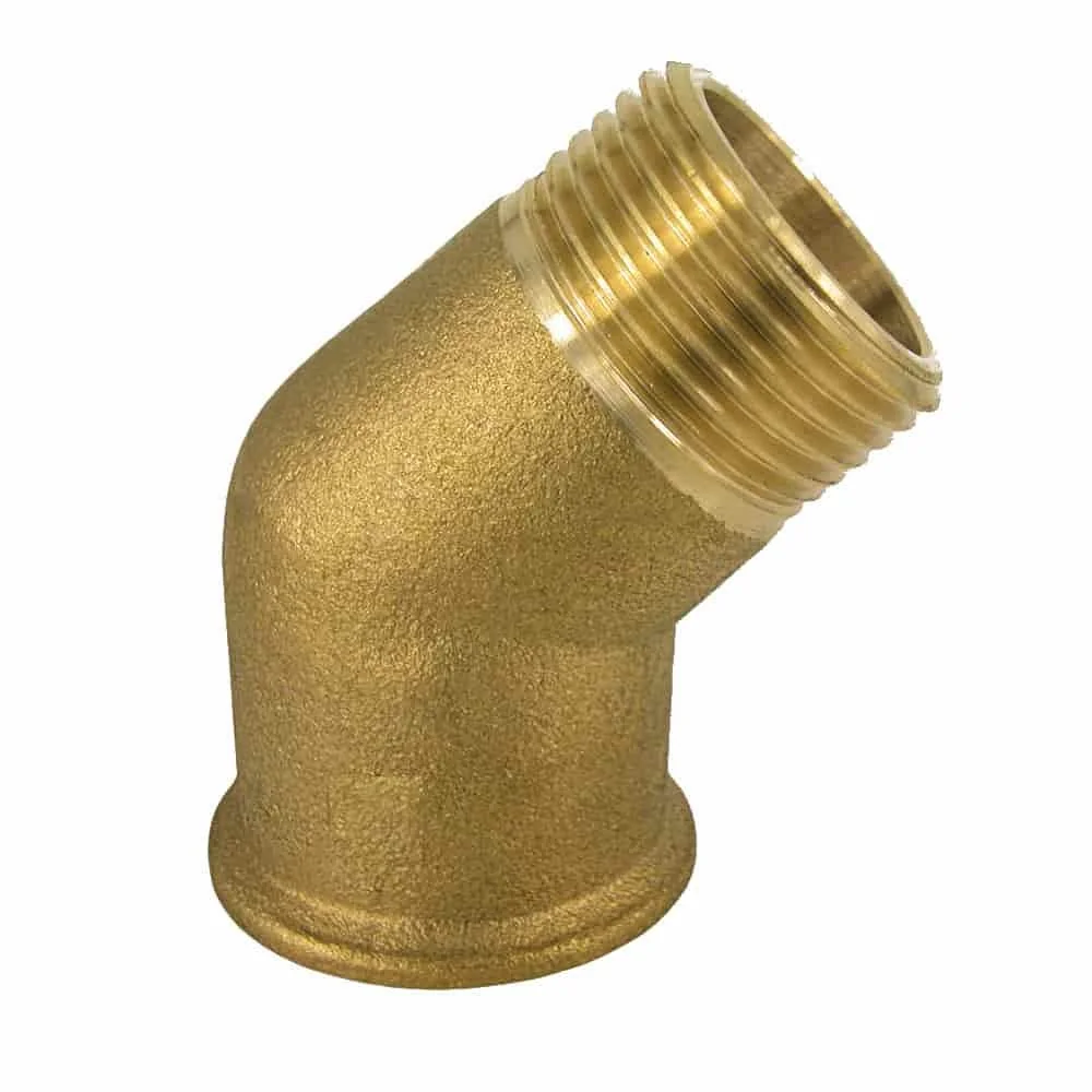 Messing Winkel 45 Grad, Gewindefitting 1/2 Zoll, Winkel Heizung