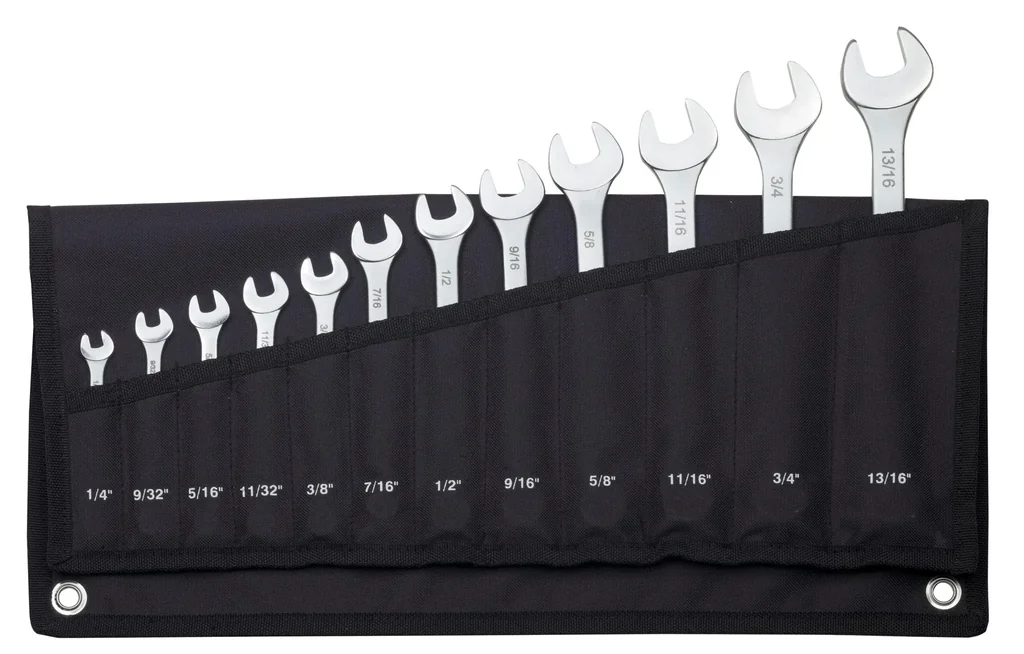 SlimLine-Ringmaulschlüsselsatz für zöllige Schraubengrößen (12-teilig)