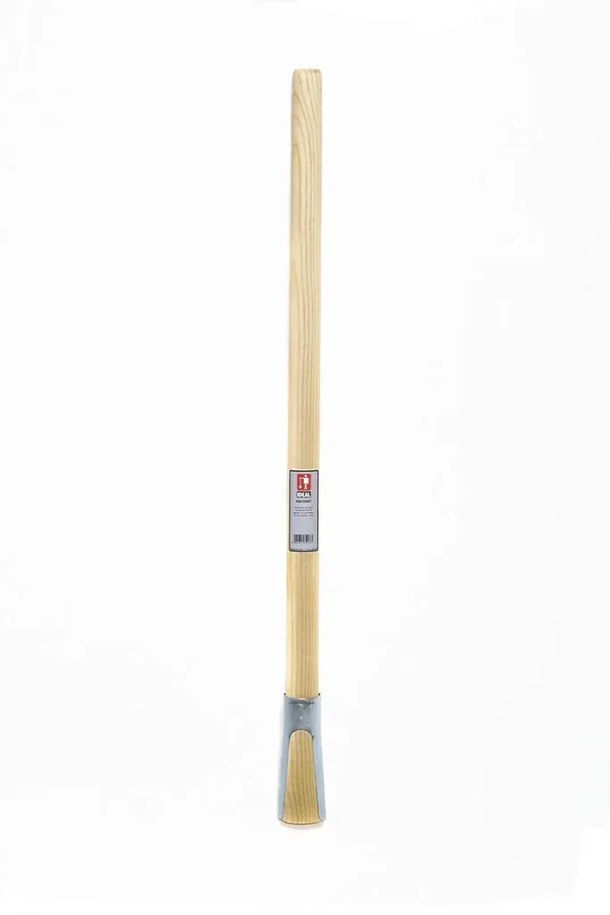 Ersatzstiel, Eschestiel 93 cm, mit Hülse, gerade, geschliffen, gefirnisst, für Kreuzhacken bis 2kg