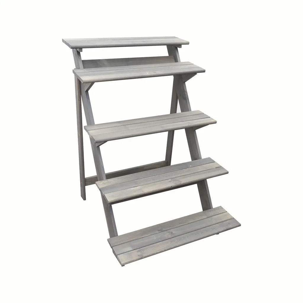 Blumentreppe klein, grau