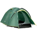 Campingzelt für 3-4 Personen grün/gelb