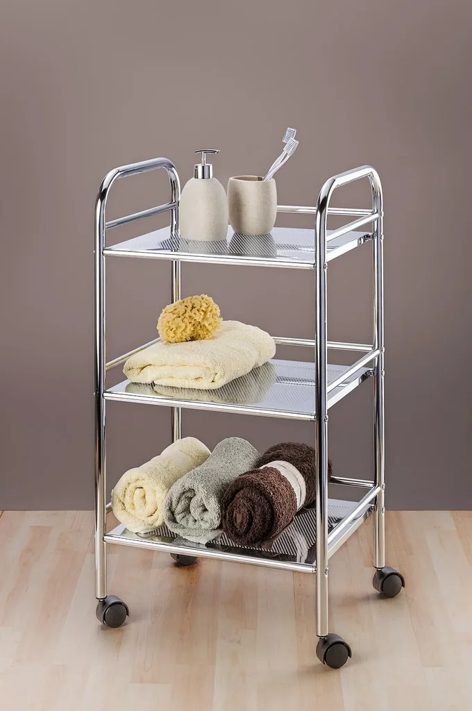 Haushalt- und Badwagen mit 3 Ablagen